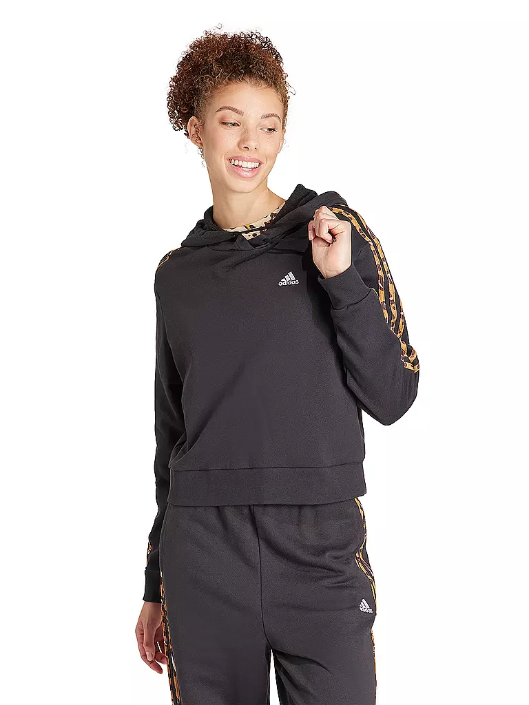 Adidas 3 streifen hoodie schwarz clearance